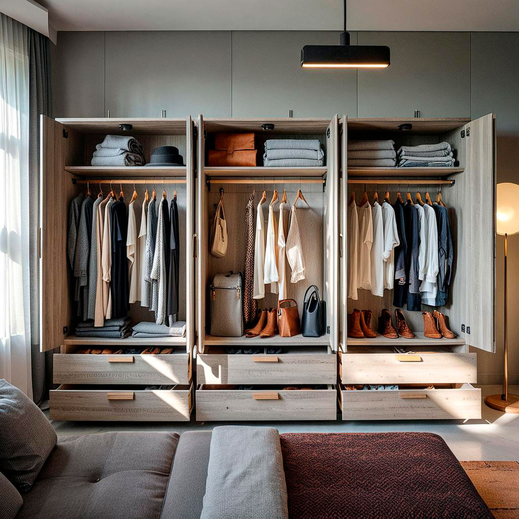 Muebles de dormitorio modernos de melamina a medida